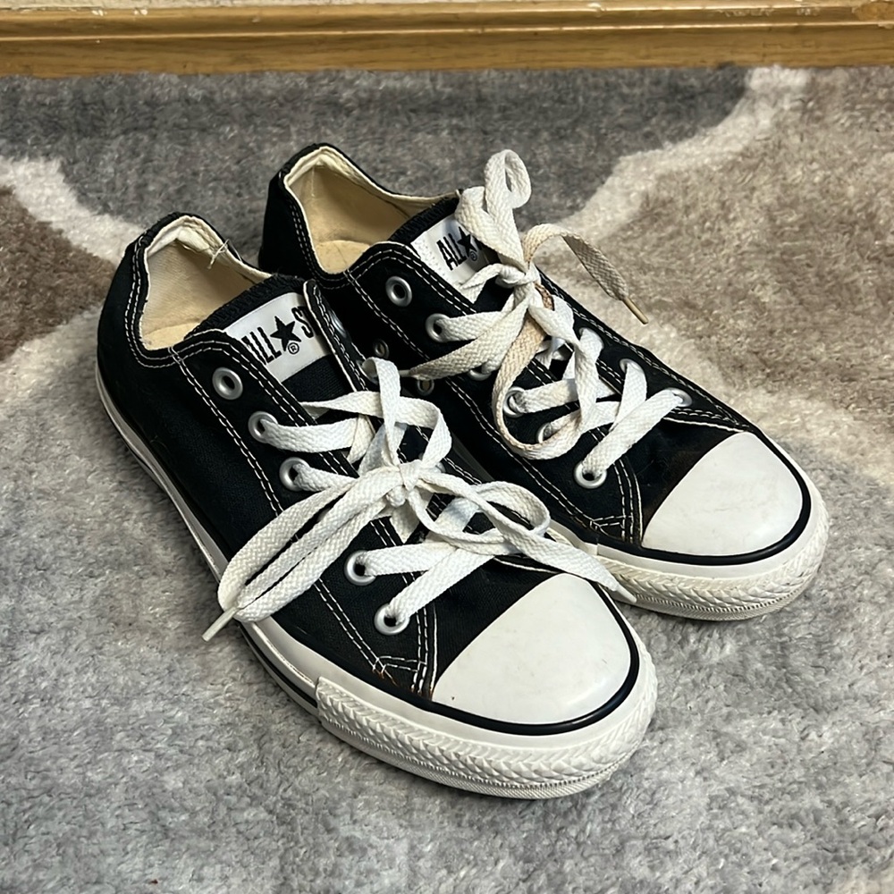 Converse Black and White Low Top Sneakers